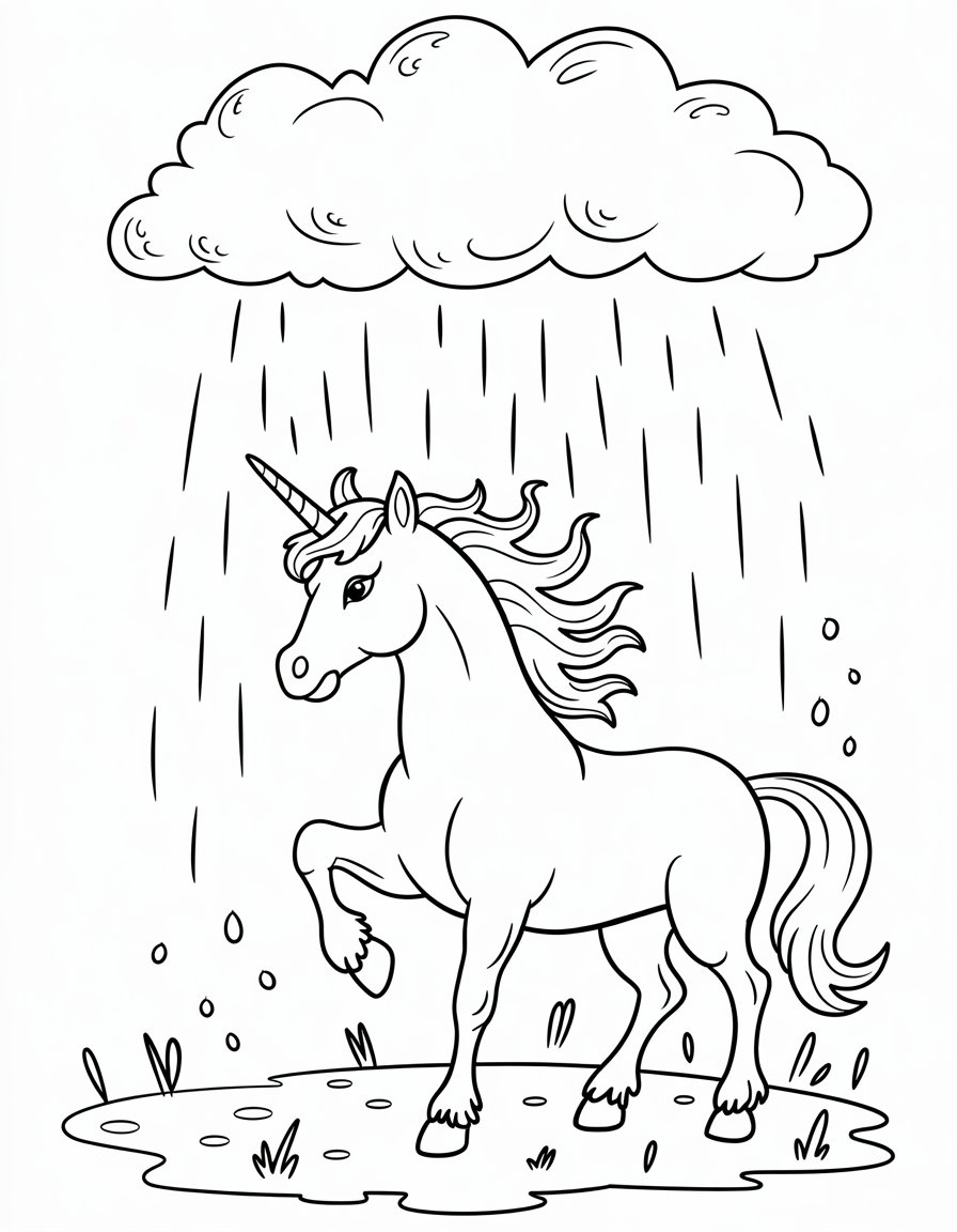 Unicorn Summoning Rain